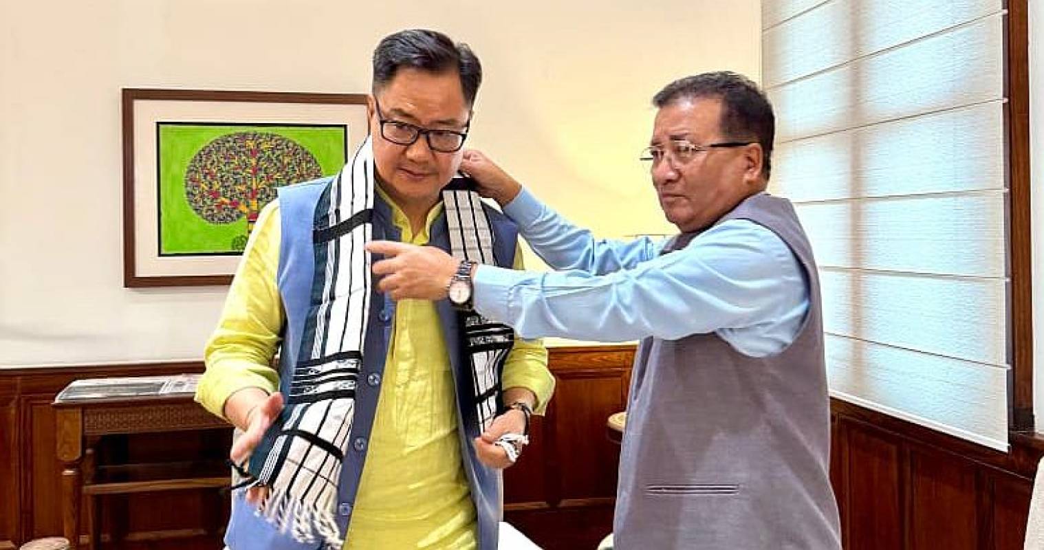 Dr. K. Beichhua'n PMJVK-ah Mizoram duhsak turin Union Minister Kiren Rijiju a ngen