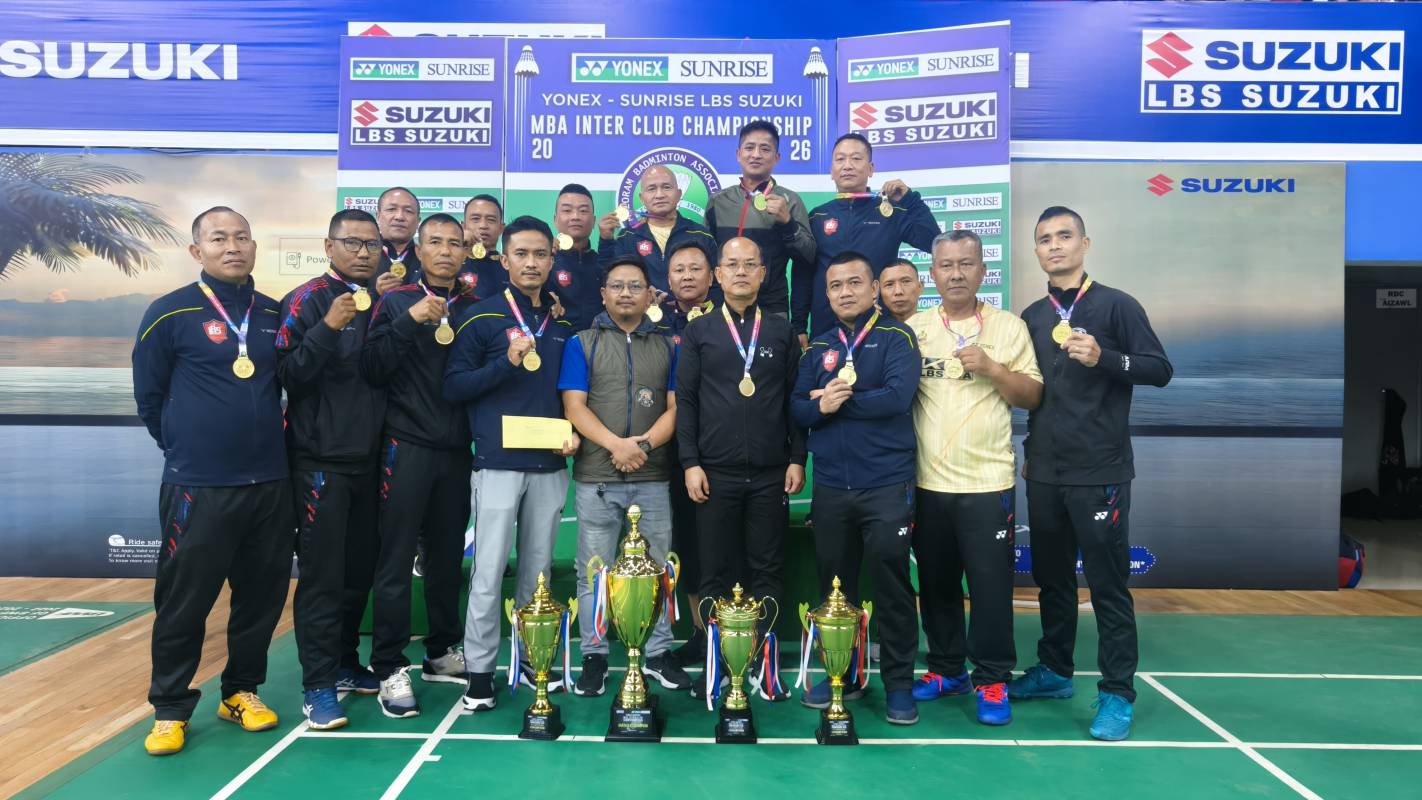 Club inelnaah Mizoram Police Badminton Club champion