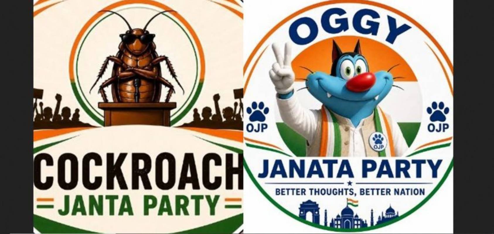 Cockroach Janta Party (CJP)-in internet politics lama beitu Oggy Janata Party a nei nghal