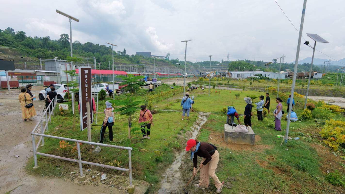 Clean & Green Mizoramin Sairang Rel station leh a velah thingphun